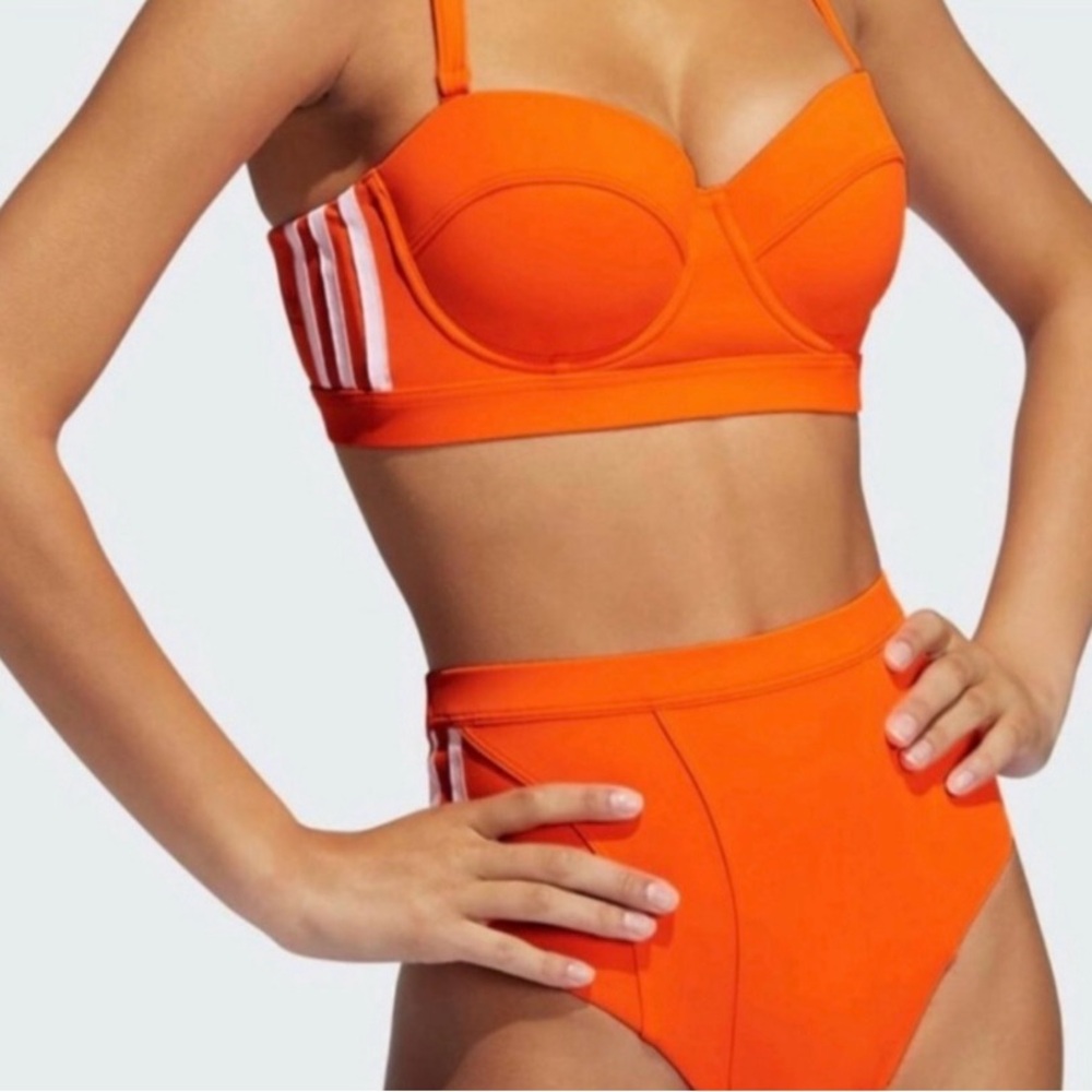 Adidas x Ivy Park Solar Orange bikini swimsuit size medium NWT